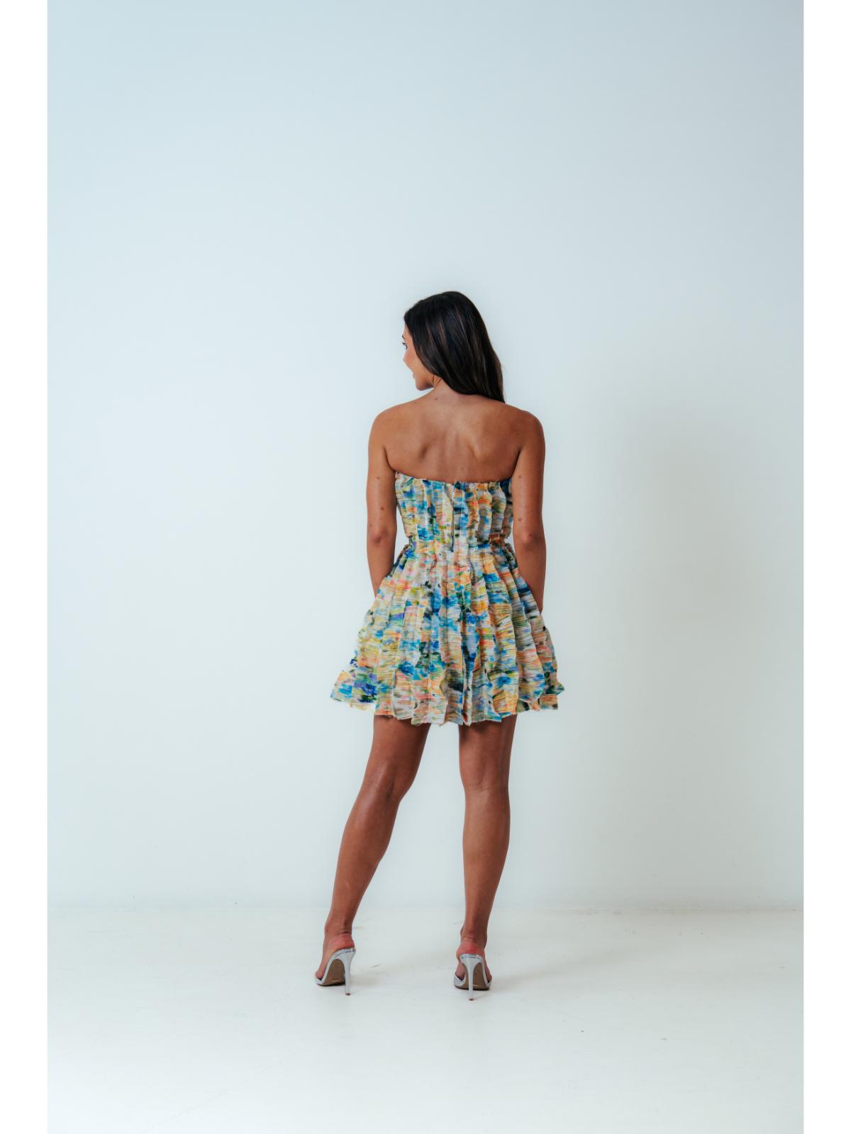 Aje Hybrid Sleveless Mini Dress in Floral Haze