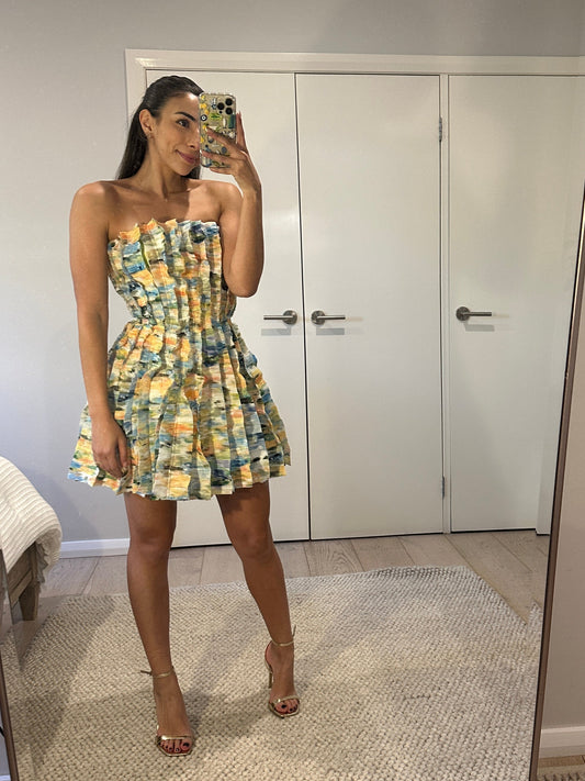 Aje Hybrid Sleveless Mini Dress in Floral Haze