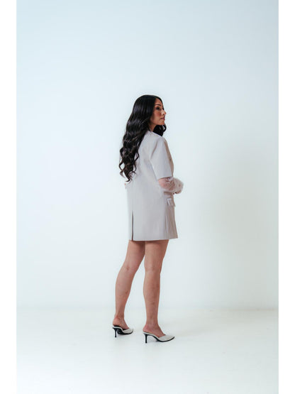 Eliya The Label Carter Blazer Dress in Beige