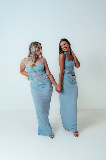 Benni Florence Maxi Dress In Blue