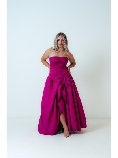 Aje Violette Bubble Hem Maxi in Pink